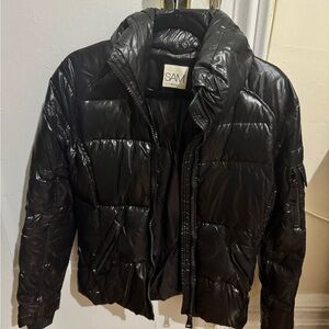 SAM Black down Quilted Jacket